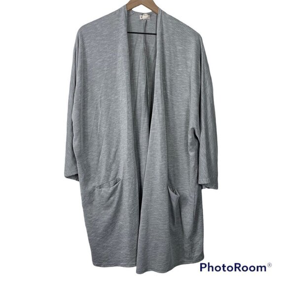 DONNI Anthropologie Ribbed Open Cardigan - Picture 1 of 6